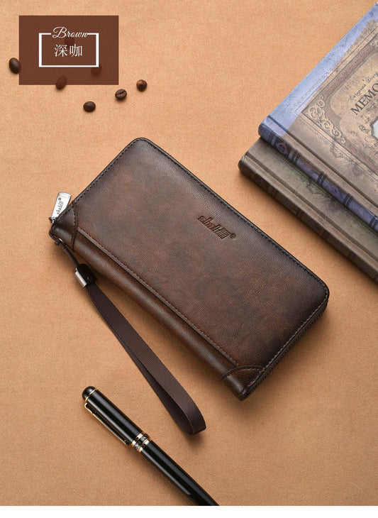 Men’s Vintage Patina Long Wallet