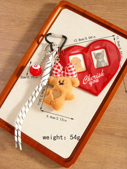 Red Embrace Couple Teddy Bears