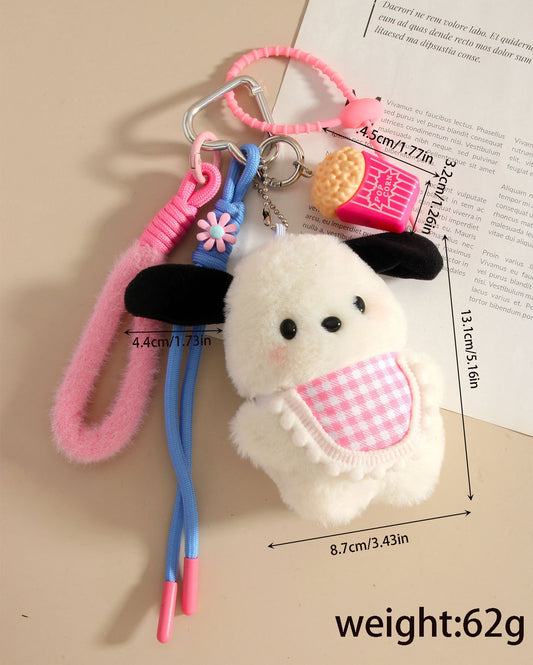 Fluffy Bib Puppy Plush