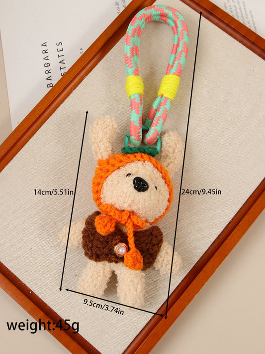 Orange Beanie Sweater Teddy Bear