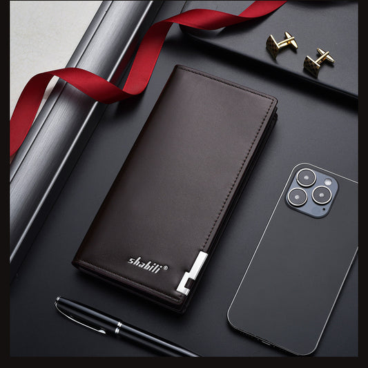 SHABILI Men’s Waxed Leather Wallet