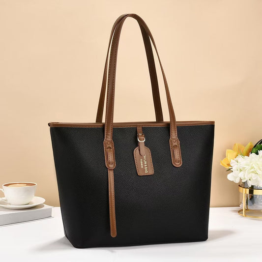 New Minimalist Large-Capacity Tote Bag – Solid-Colour Everyday Handbag for Women